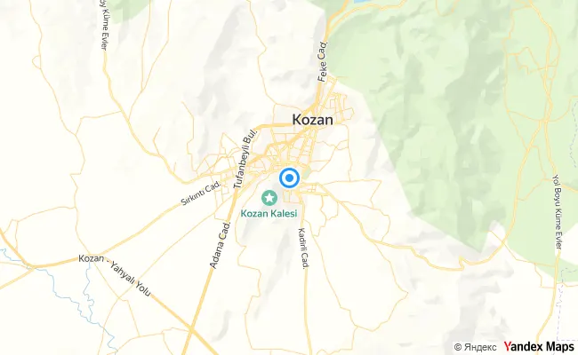 Kozan Adana konum haritası