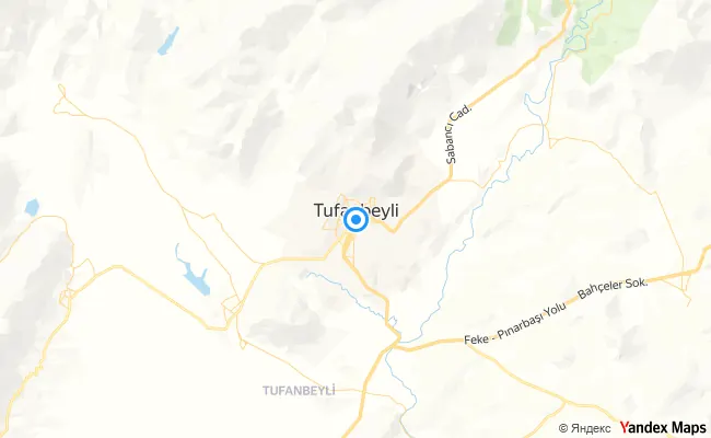 Tufanbeyli Adana konum haritası