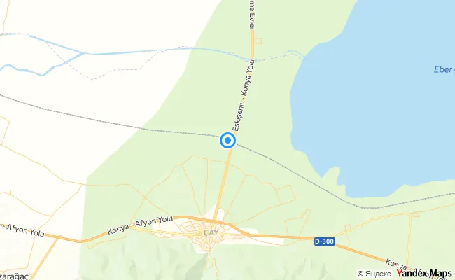 Çay Afyonkarahisar konum haritası