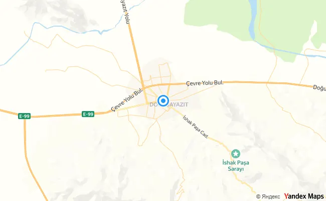 Doğubayazıt Ağrı konum haritası