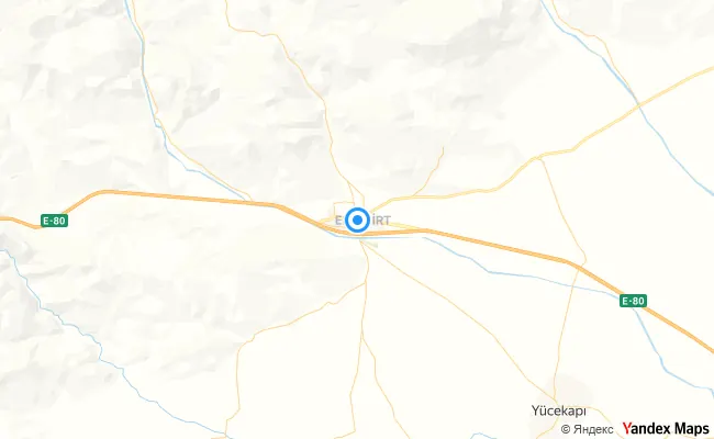 Eleşkirt Ağrı konum haritası