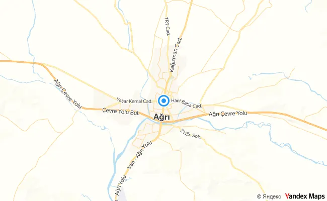 Merkez Ağrı konum haritası