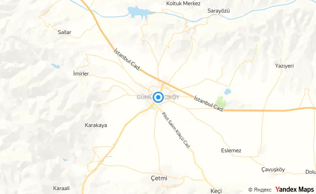 Gümüşhacıköy Amasya konum haritası