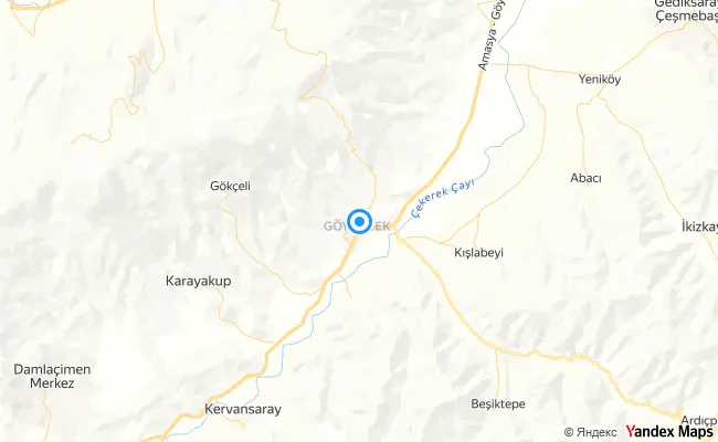 Merkez Amasya konum haritası