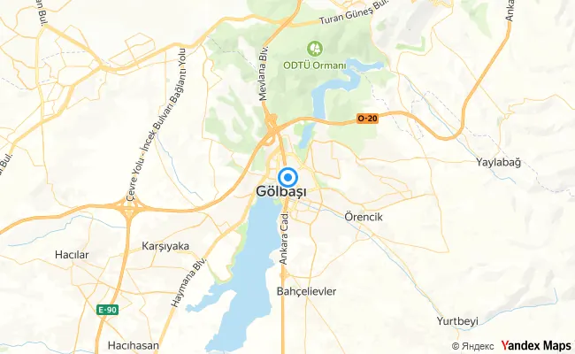 Gölbaşı Ankara konum haritası