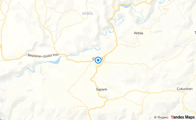 Güdül Ankara konum haritası