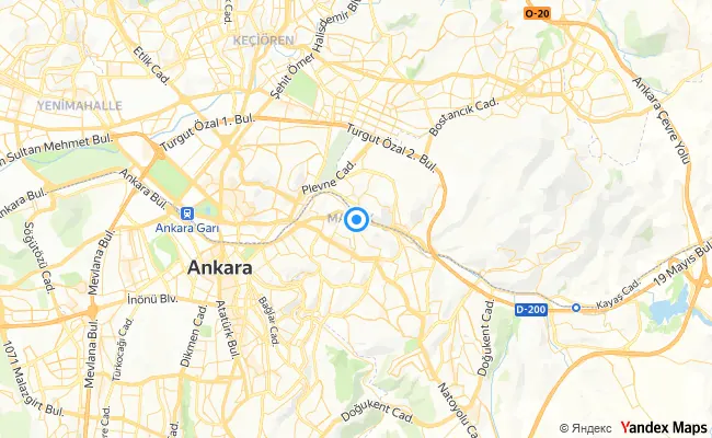 Mamak Ankara konum haritası