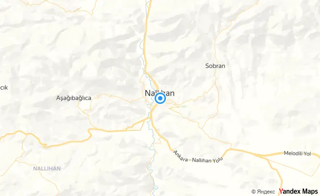 Nallıhan Ankara konum haritası