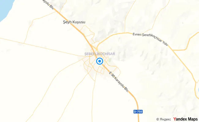 Şereflikoçhisar Ankara konum haritası
