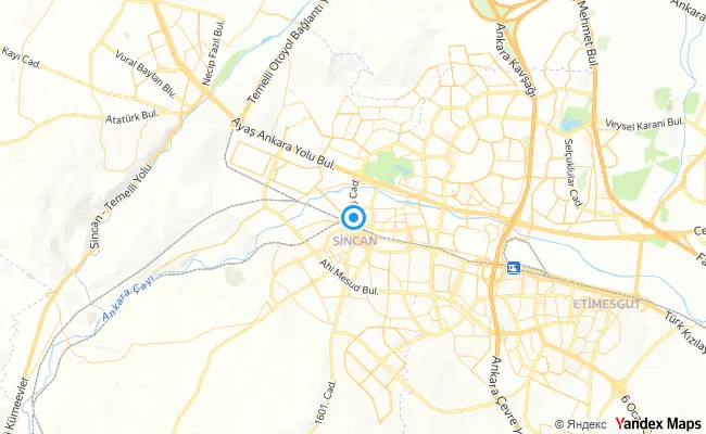 Sincan Ankara konum haritası