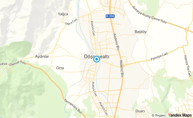 Döşemealtı Antalya konum haritası