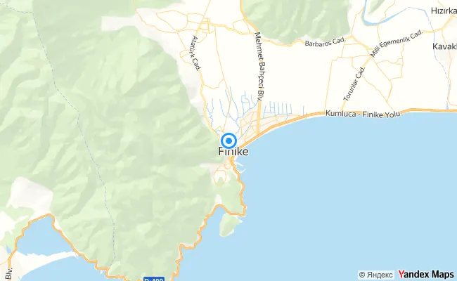 Finike Antalya konum haritası