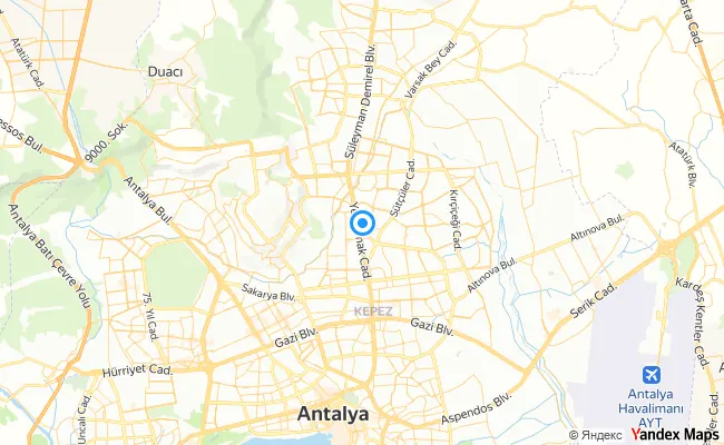 Kepez Antalya konum haritası