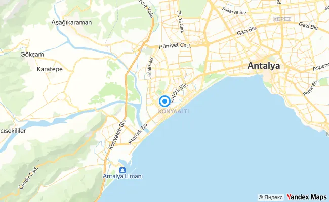 Konyaaltı Antalya konum haritası