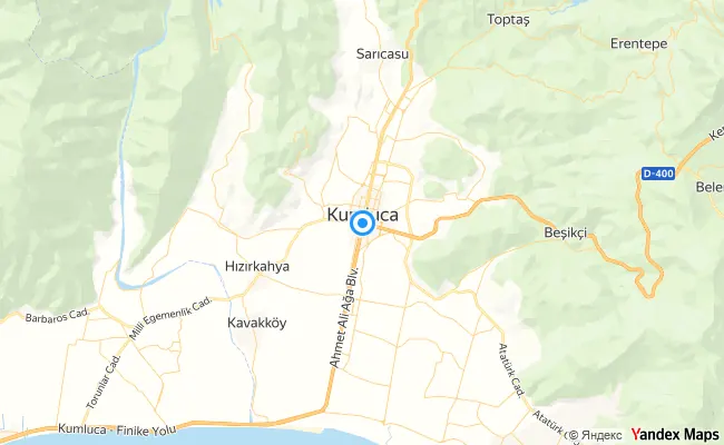 Kumluca Antalya konum haritası