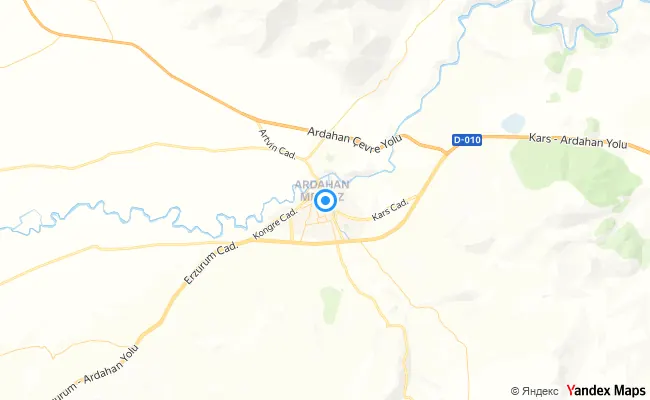 Merkez Ardahan konum haritası