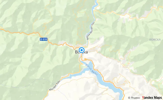 Merkez Artvin konum haritası