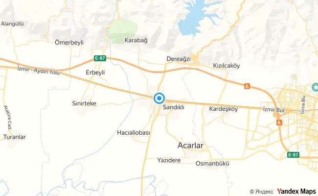 İncirliova Aydın konum haritası