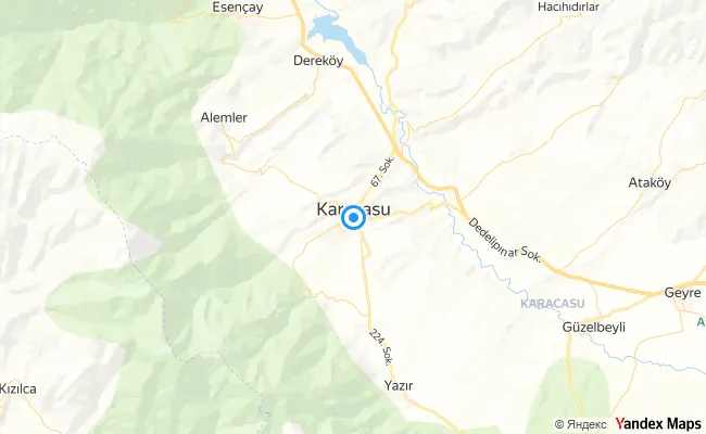 Karacasu Aydın konum haritası
