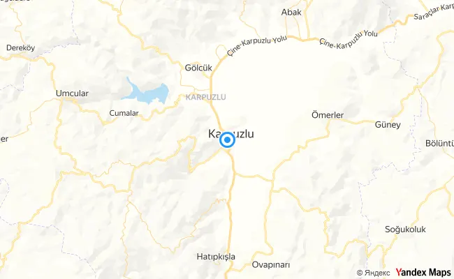 Karpuzlu Aydın konum haritası