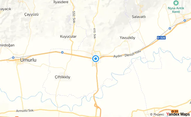 Köşk Aydın konum haritası