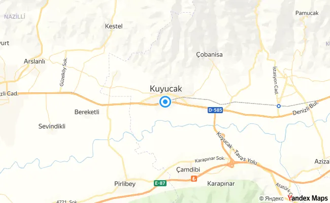 Kuyucak Aydın konum haritası