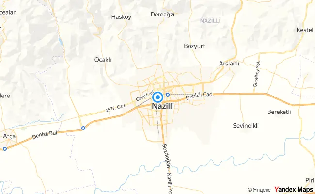 Nazilli Aydın konum haritası