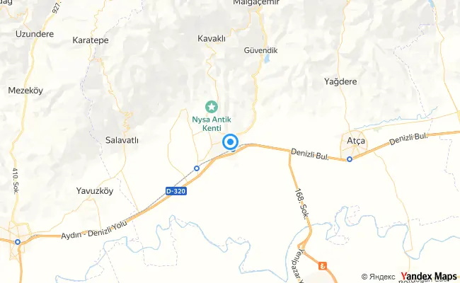 Sultanhisar Aydın konum haritası