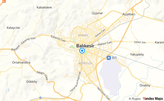 Altıeylül Balıkesir konum haritası
