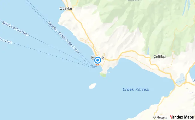 Erdek Balıkesir konum haritası