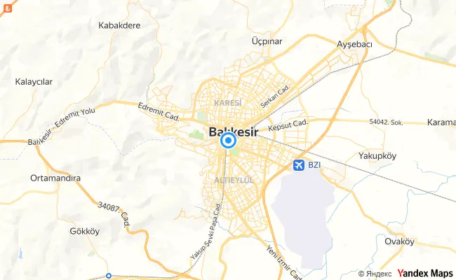 Karesi Balıkesir konum haritası