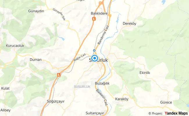 Susurluk Balıkesir konum haritası