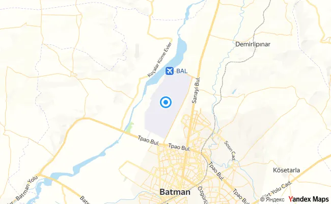 Merkez Batman konum haritası