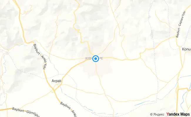 Aydıntepe Bayburt konum haritası