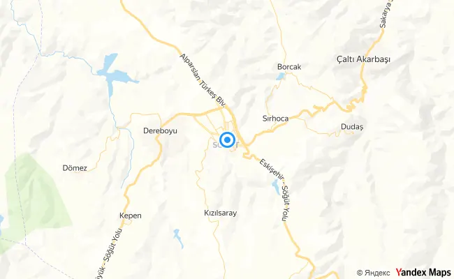 Söğüt Bilecik konum haritası