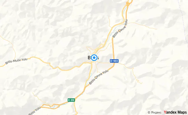 Merkez Bitlis konum haritası