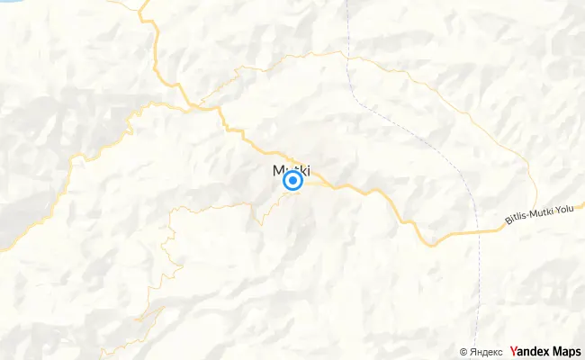 Mutki Bitlis konum haritası