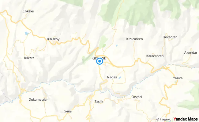 Kıbrıscık Bolu konum haritası