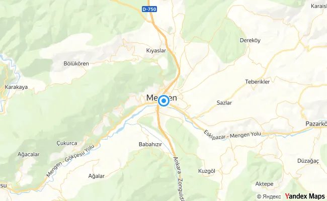 Mengen Bolu konum haritası