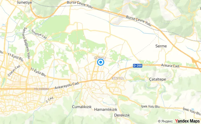 Gürsu Bursa konum haritası