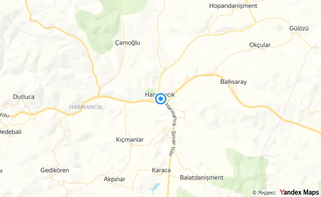 Harmancık Bursa konum haritası