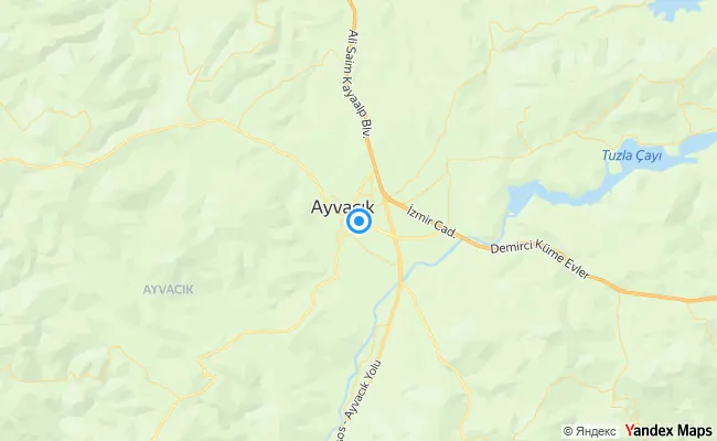 Ayvacık Çanakkale konum haritası