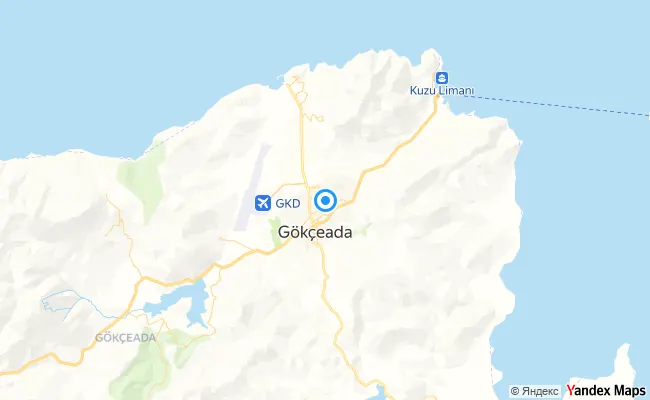Gökçeada Çanakkale konum haritası