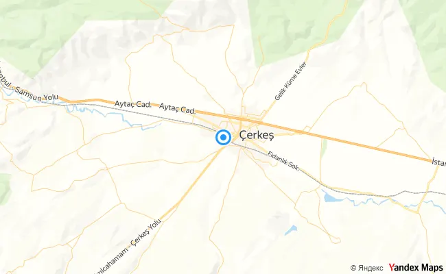 Çerkeş Çankırı konum haritası