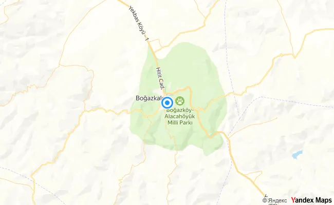 Boğazkale Çorum konum haritası