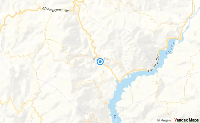 Oğuzlar Çorum konum haritası
