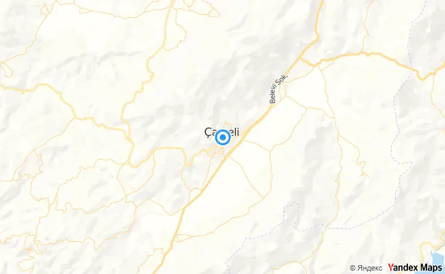 Çameli Denizli konum haritası