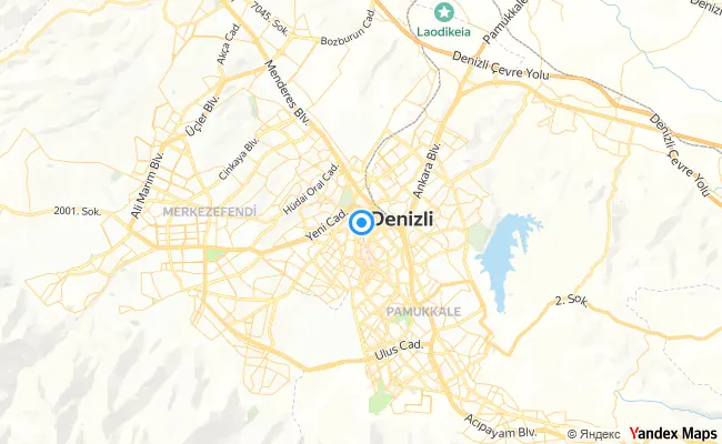 Merkezefendi Denizli konum haritası