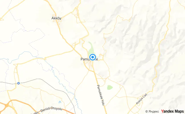 Pamukkale Denizli konum haritası