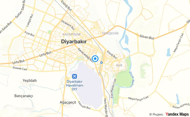Bağlar Diyarbakır konum haritası